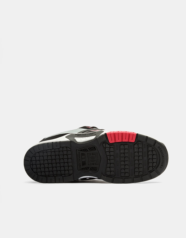 DC AT-2 Skate Shoes - Black/Grey/Red