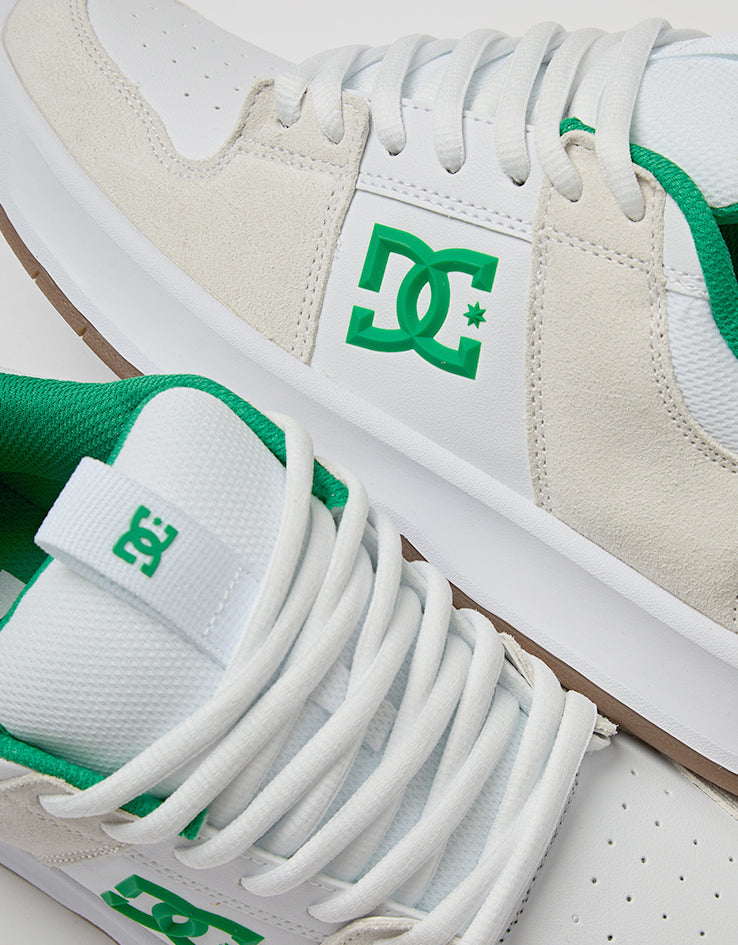 DC Lynx Zero Skate Shoes - White/Green/Gum