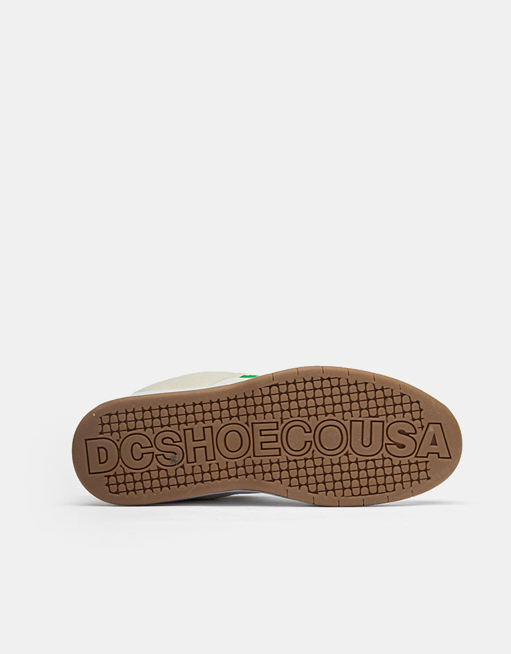 DC Lynx Zero Skate Shoes - White/Green/Gum