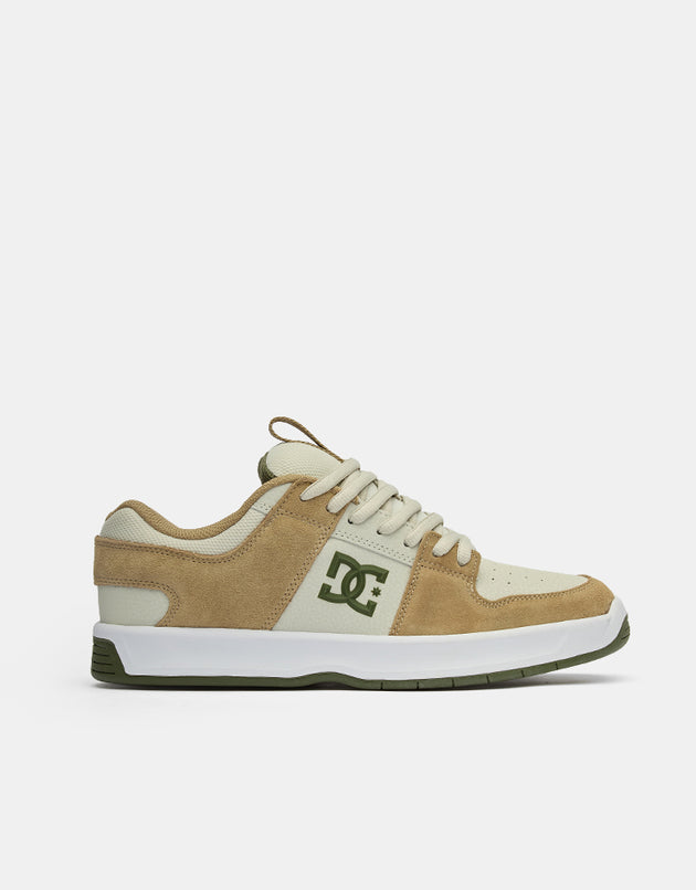 DC Lynx Zero Skate Shoes - Taupe/Silver Birch/Olive