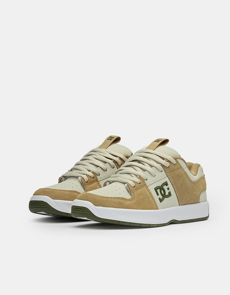 DC Lynx Zero Skate Shoes - Taupe/Silver Birch/Olive