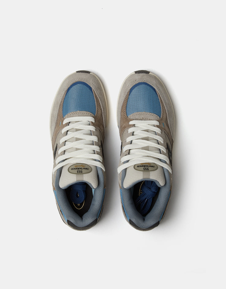 New Balance Numeric 933 Andrew Reynolds Skate Shoes - Mushroom/Light Blue