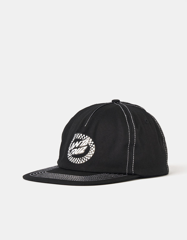 Santa Cruz Collage Oval Dot Snapback Cap - Black