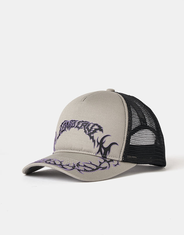 Santa Cruz Out Of Time Tribal Meshback Cap - Stone Grey/Black
