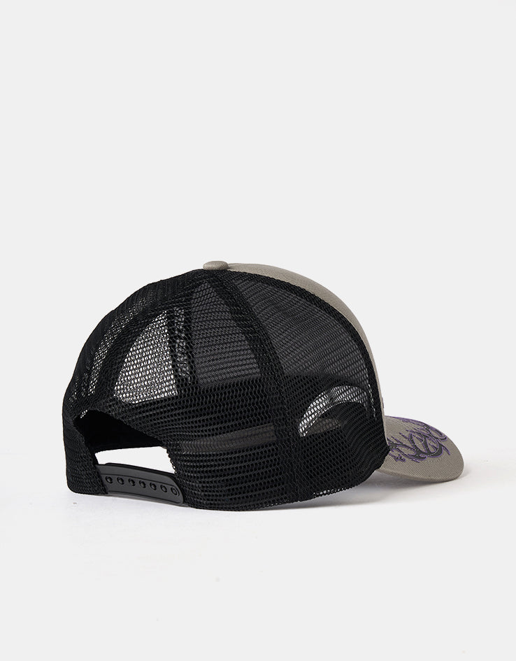 Santa Cruz Out Of Time Tribal Meshback Cap - Stone Grey/Black
