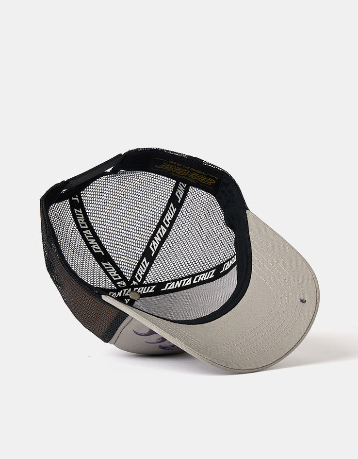Santa Cruz Out Of Time Tribal Meshback Cap - Stone Grey/Black