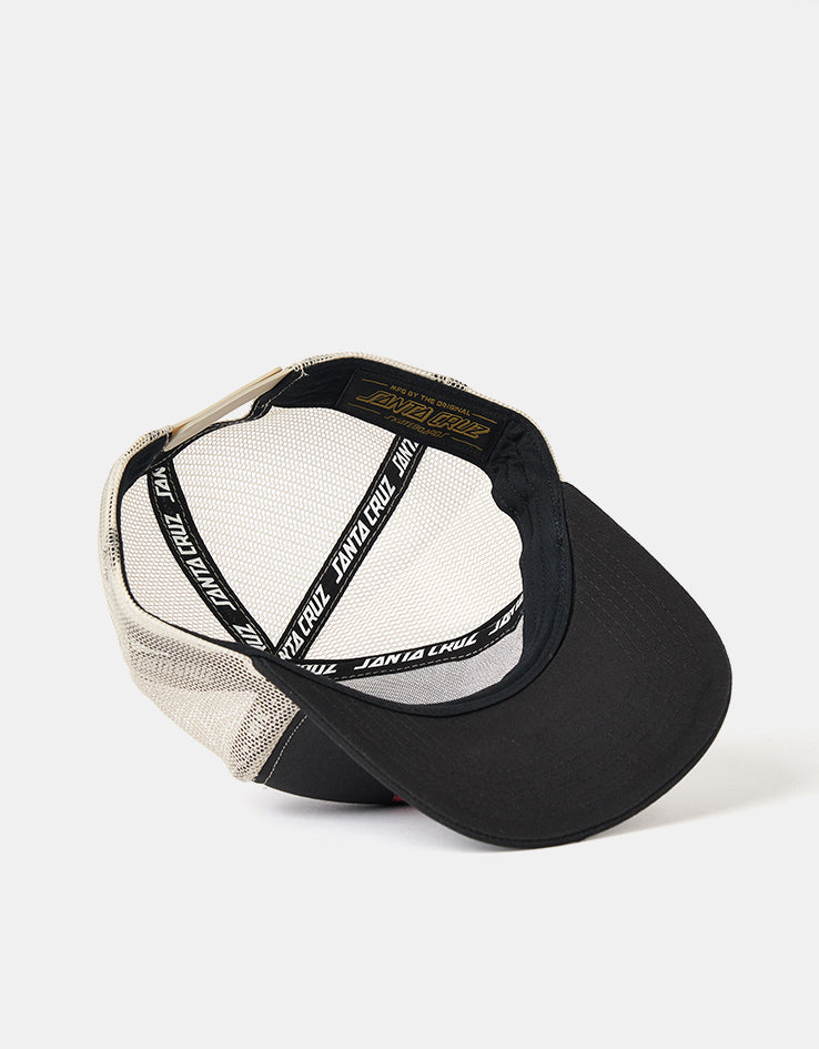 Santa Cruz Out Of Time Meshback Cap - Black/Stone Grey