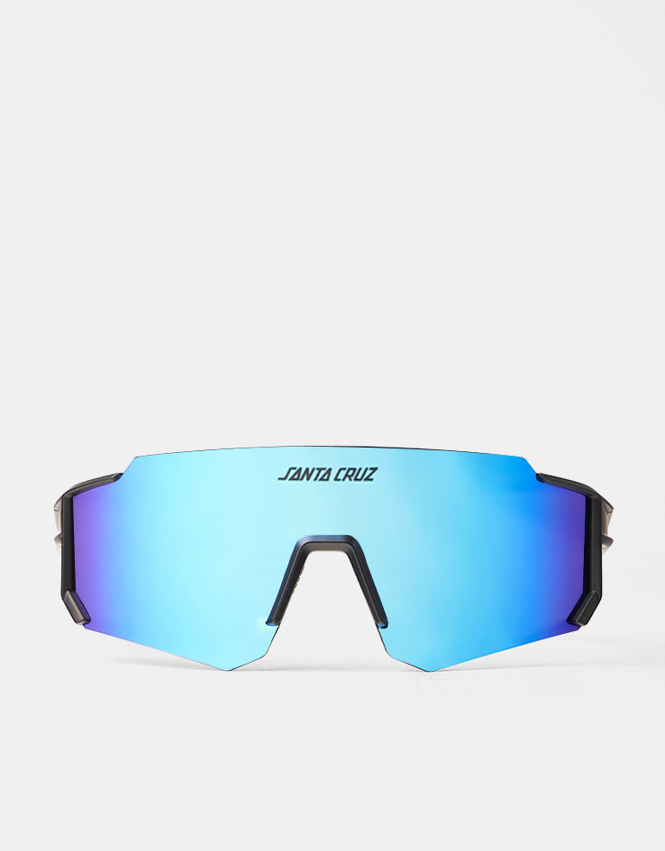 Santa Cruz Strip Racer Sunglasses - Black Blue/Blue
