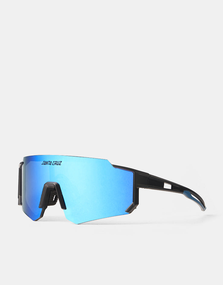 Santa Cruz Strip Racer Sunglasses - Black Blue/Blue