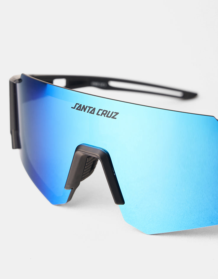 Santa Cruz Strip Racer Sunglasses - Black Blue/Blue