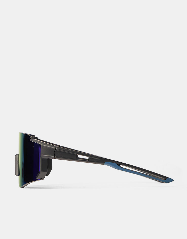 Santa Cruz Strip Racer Sunglasses - Black Blue/Blue