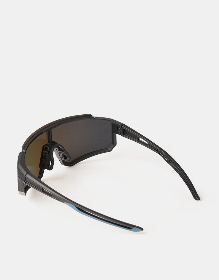 Santa Cruz Strip Racer Sunglasses - Black Blue/Blue