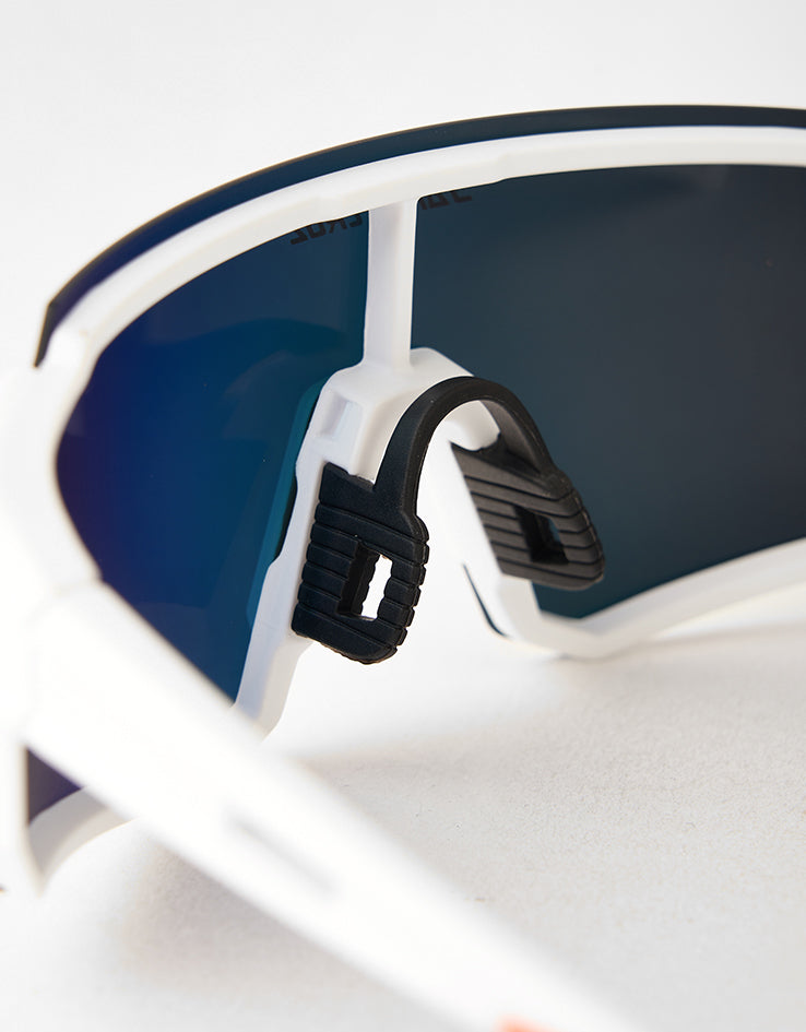 Santa Cruz Strip Racer Sunglasses - White Orange/Red