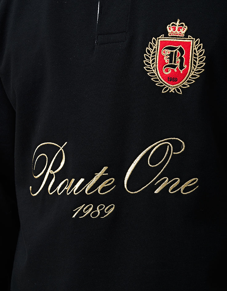 Route One Jonah L/S Shirt - Black