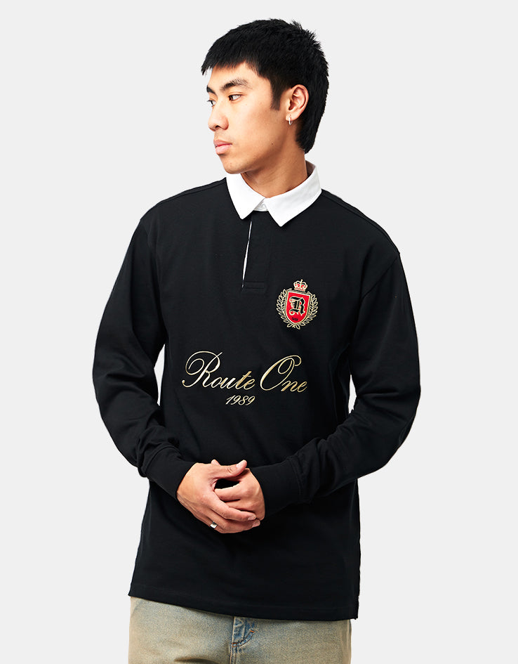 Route One Jonah L/S Shirt - Black