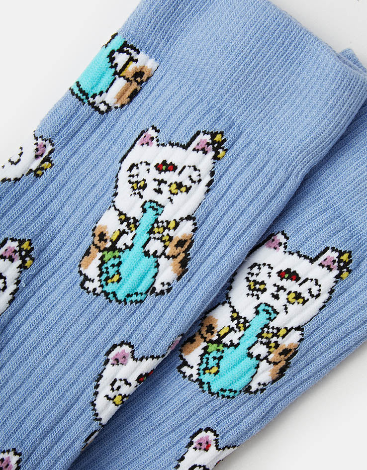 Route One Meowijuana Crew Socks - Lilac