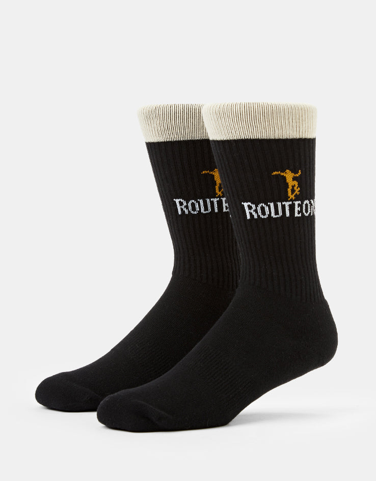Route One Onenness Crew Socks - Black