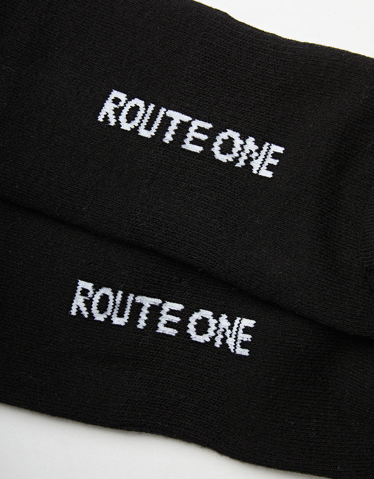 Route One Onenness Crew Socks - Black