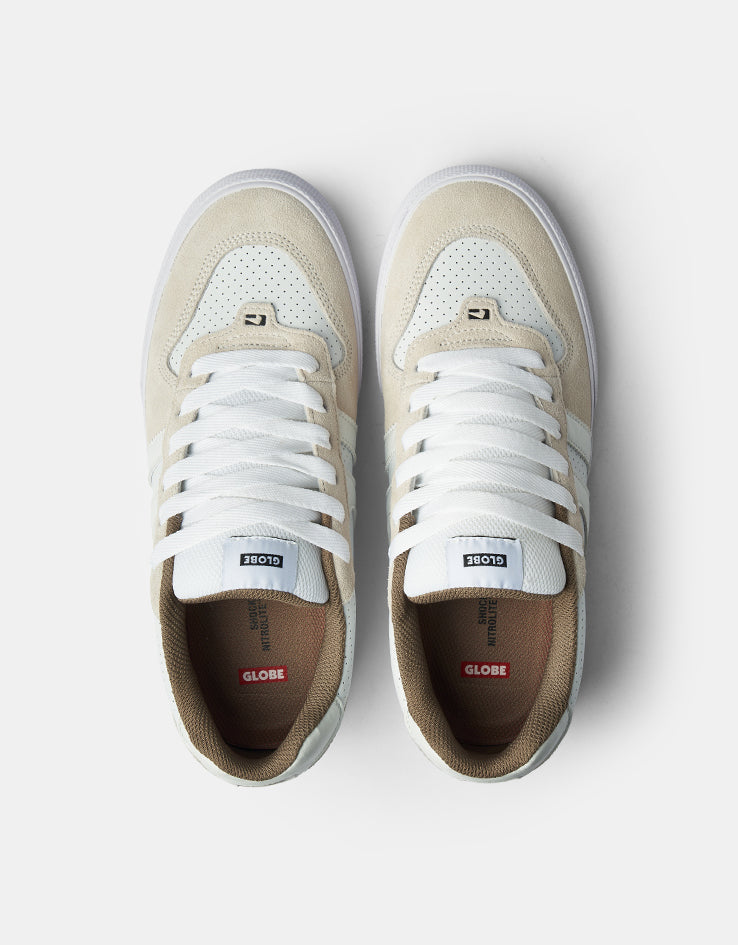 Globe Encore-2 Skate Shoes - White Dip