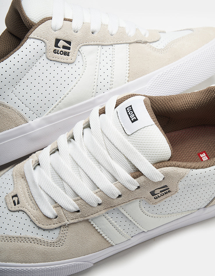 Globe Encore-2 Skate Shoes - White Dip