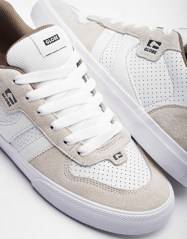 Globe Encore-2 Skate Shoes - White Dip