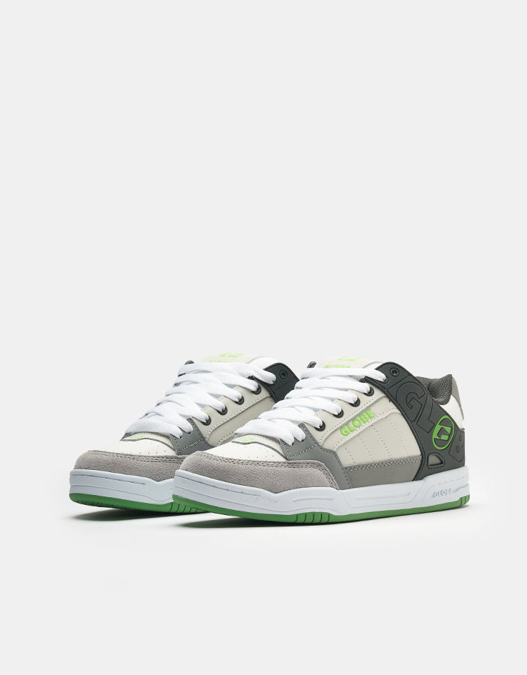 Globe Tilt Skate Shoes - Lunar/Grey/Green