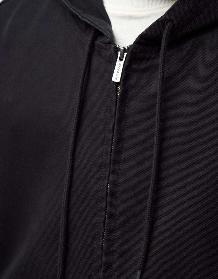 Dickies Unlined Canvas Hooded Bomber - Black