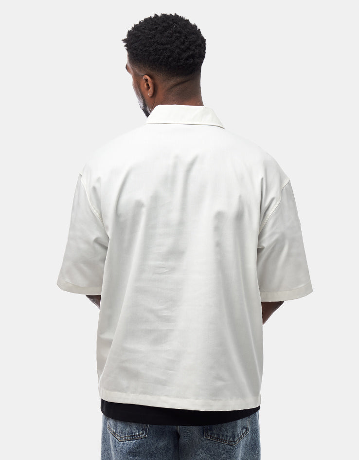 Dickies Cadiz Quarter Zip S/S Shirt - Egret