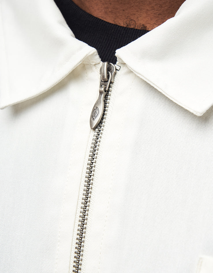 Dickies Cadiz Quarter Zip S/S Shirt - Egret