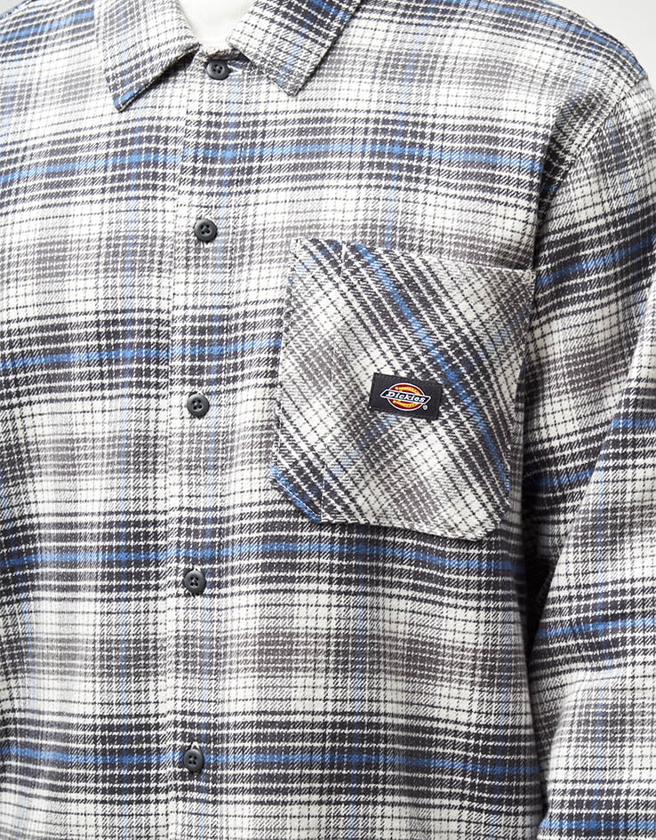 Dickies Forest Check L/S Shirt - Charcoal