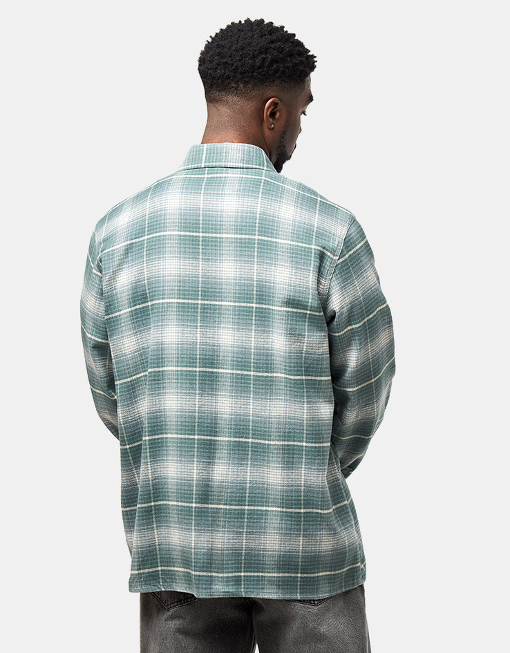 Dickies Forest Check L/S Shirt - Stormy Sea