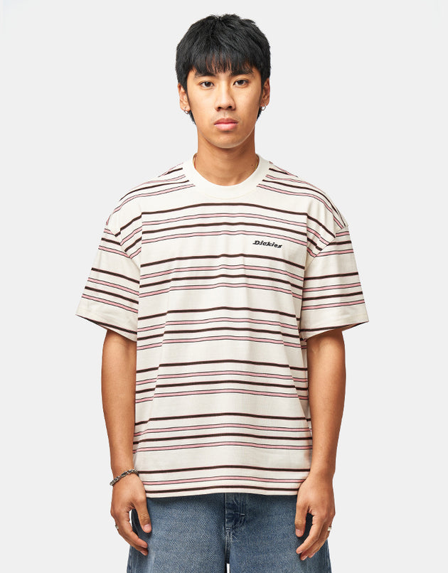 Dickies East Liberty Stripe T-Shirt - Egret