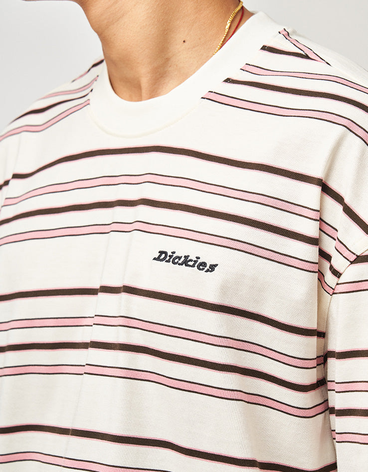 Dickies East Liberty Stripe T-Shirt - Egret