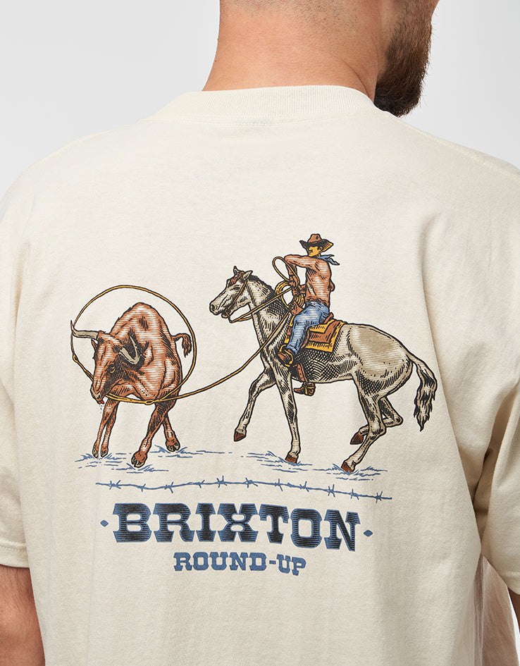 Brixton Hutchins T-Shirt - Cream