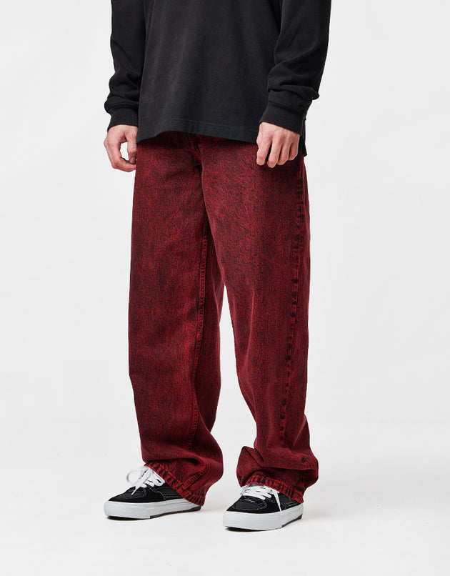 Vans Check-5 Baggy Acid Overdyed Denim Pant - Racing Red