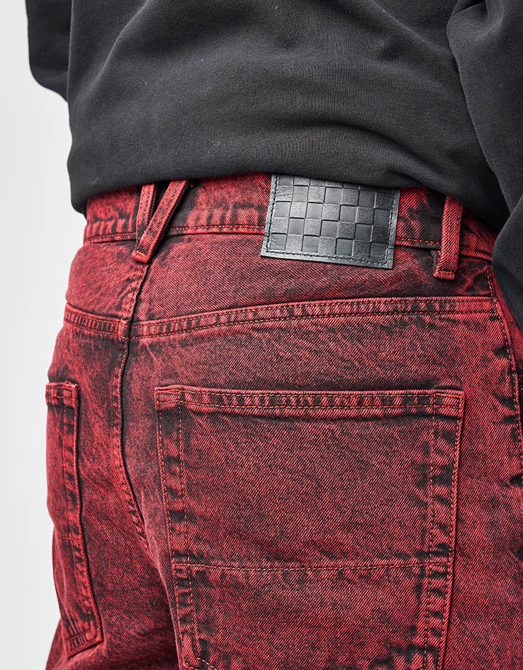 Vans Check-5 Baggy Acid Overdyed Denim Pant - Racing Red