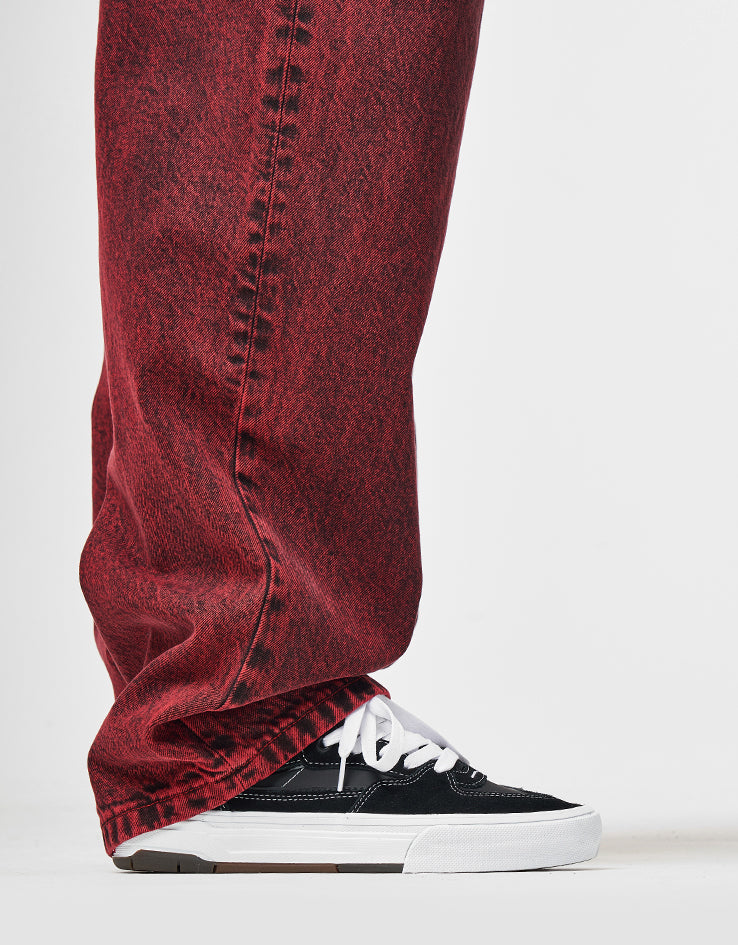 Vans Check-5 Baggy Acid Overdyed Denim Pant - Racing Red