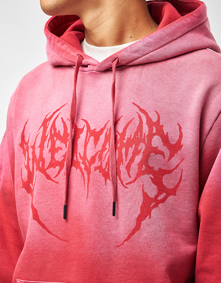 Welcome Phantom Sun Fade Pullover Hoodie - Red Fade