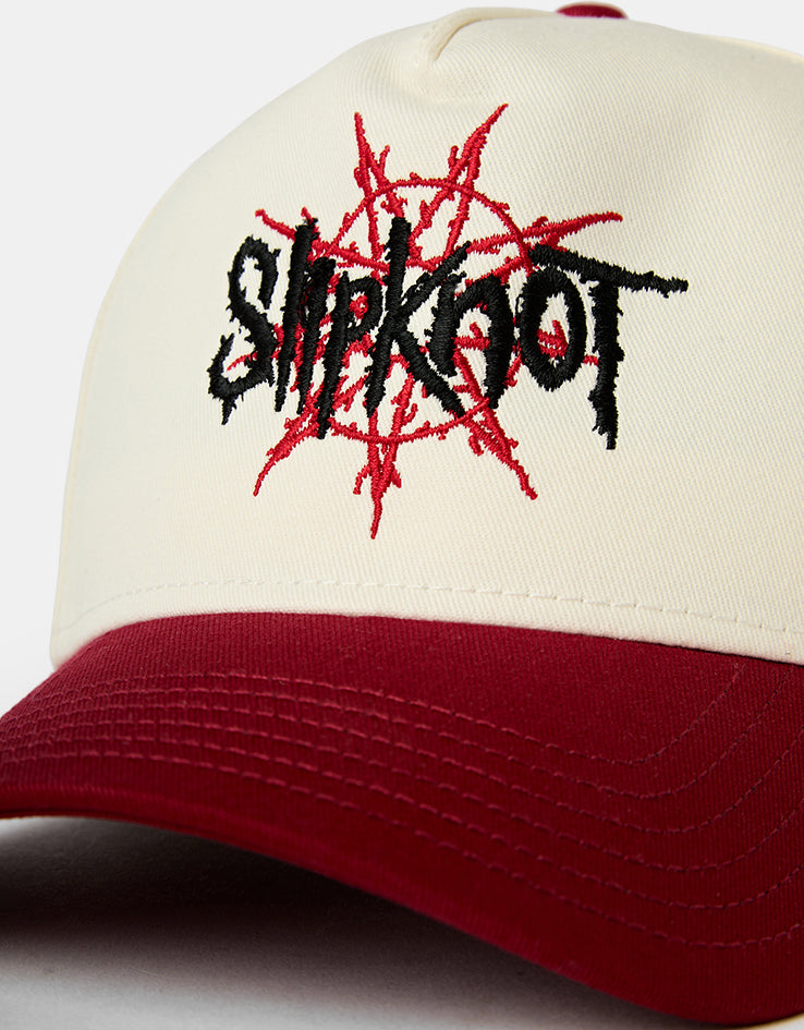 Welcome x Slipknot Nonagram Cap - White/Red