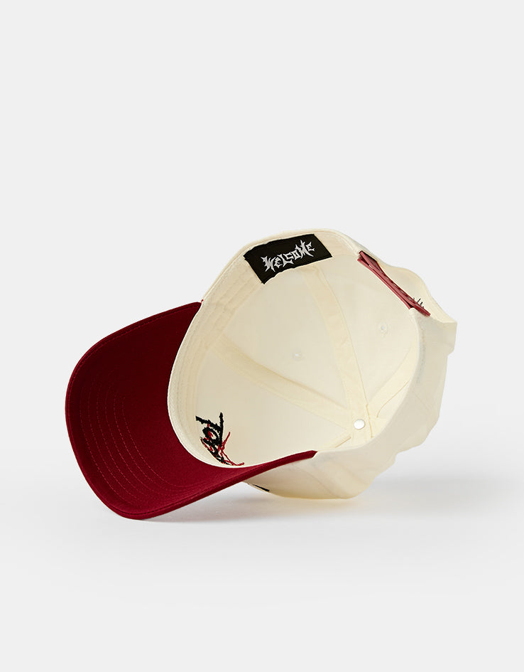Welcome x Slipknot Nonagram Cap - White/Red