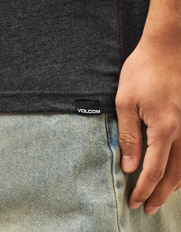 Volcom Circle Blanks Heathered T-Shirt - Heather Black