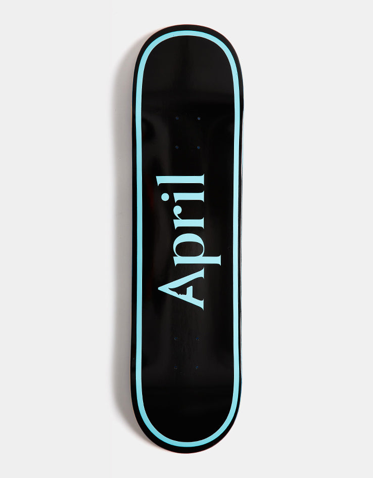 April OG Logo Skateboard Deck - Blue/Black