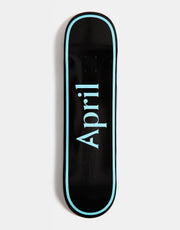 April OG Logo Skateboard Deck - Blue/Black