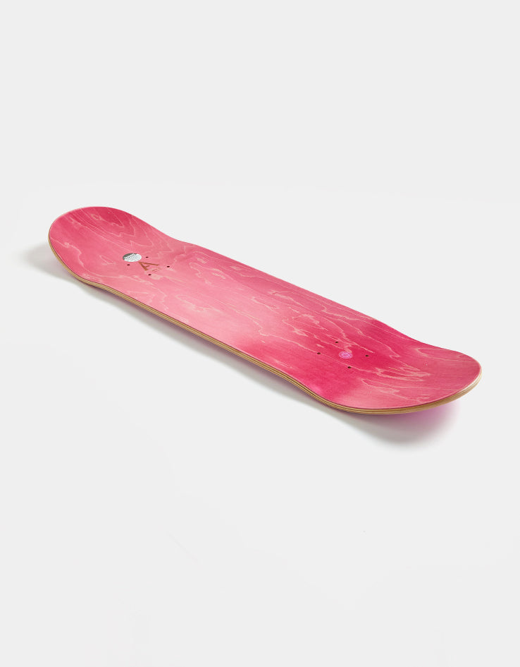 April OG Logo Skateboard Deck - White/Pink