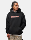 Butter Goods Plaid Logo Applique Pullover Hoodie - Black