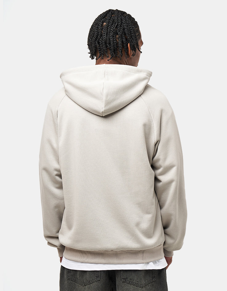 Butter Goods Patchwork Zip-Thru Hoodie - Cement