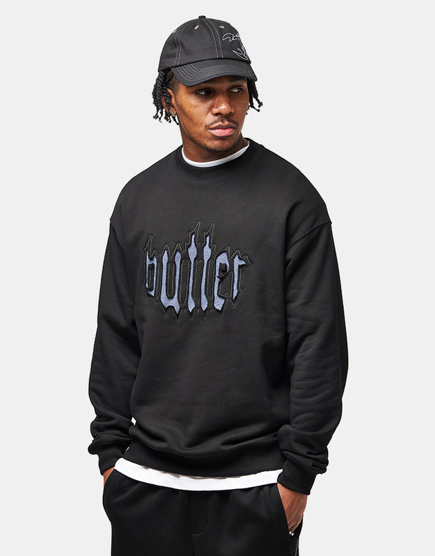 Butter Goods Cut Out Applique Crewneck - Black