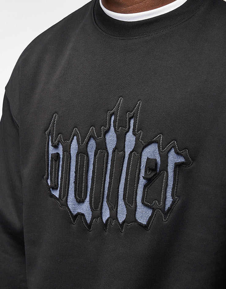 Butter Goods Cut Out Applique Crewneck - Black