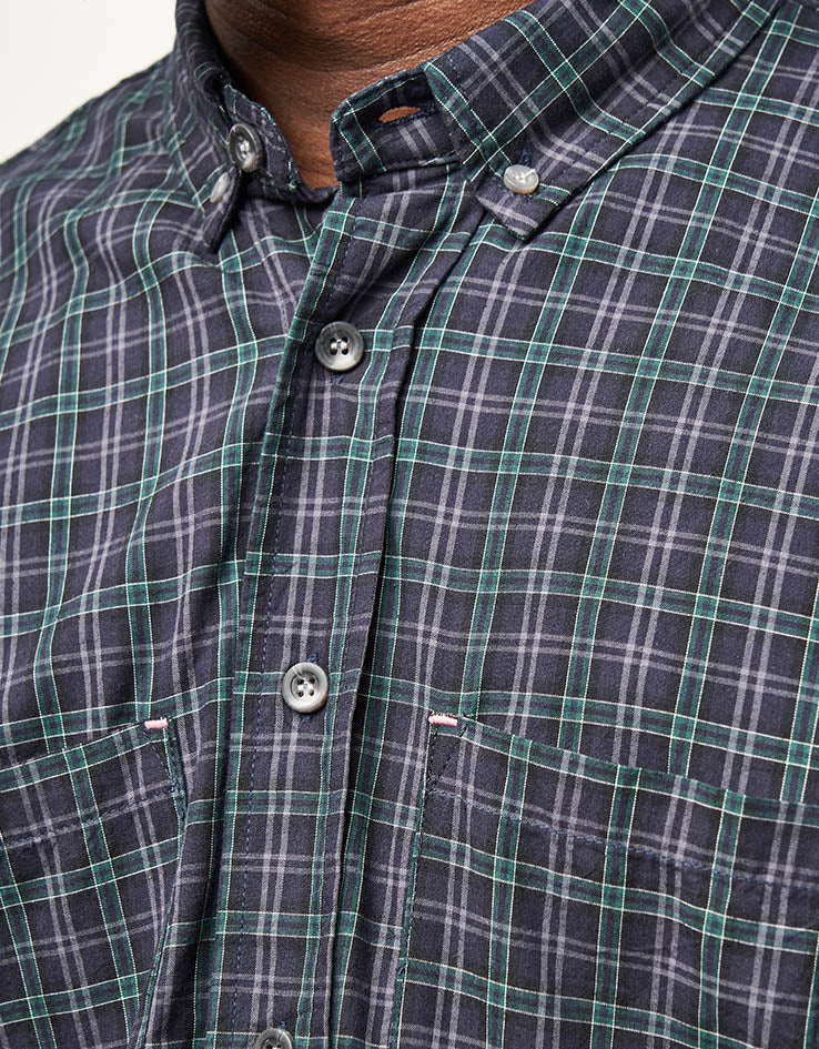 Butter Goods Plaid Shirt - Navy/Forest