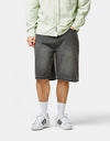 Butter Goods Garage Denim Shorts - Faded Black